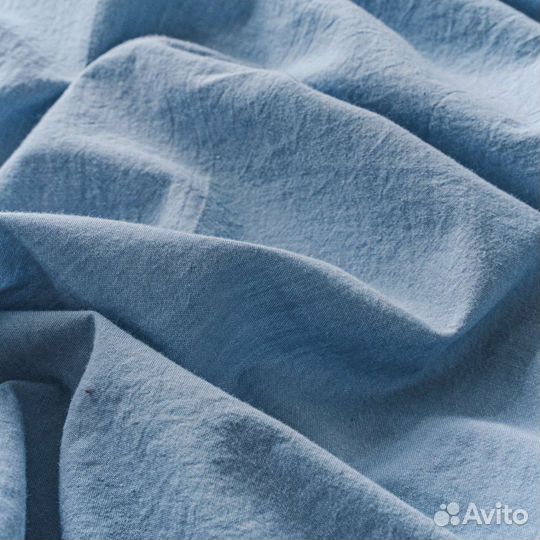 Постельное бельё Перкаль Light Blue-Варёный хлопок