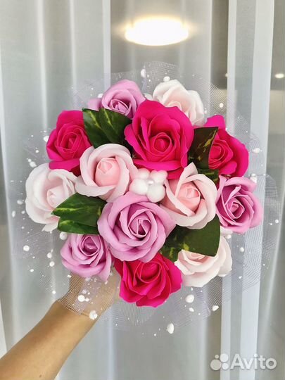 Подарок цветы мыло