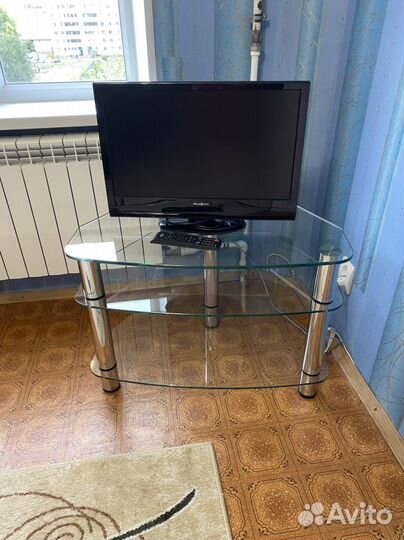 Стеклянная тумба под тв телевизор