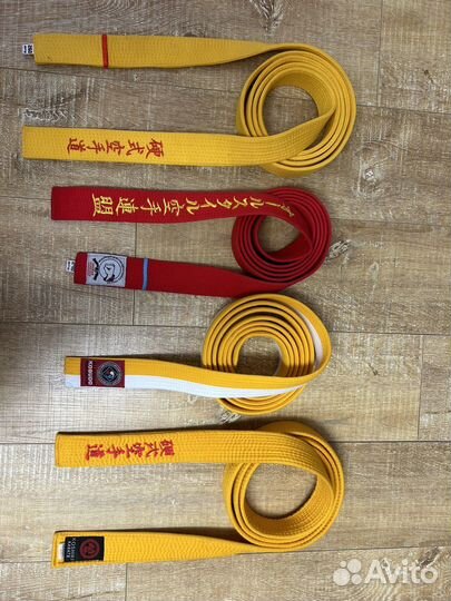 Пояс каратэ разные