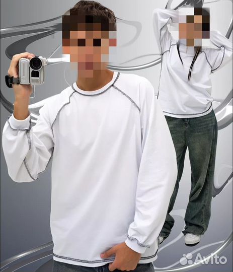 Белый свитшот