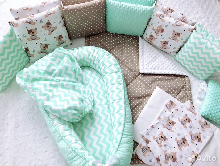 Бортики (комплекты) в кроватку