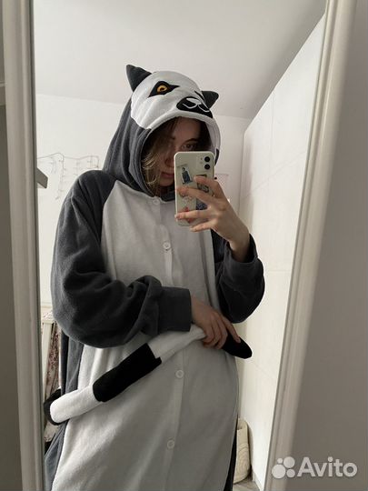 Пижама кигуруми лемур костюм