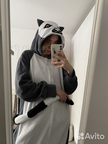 Пижама кигуруми лемур костюм