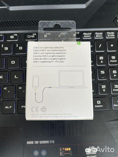 Кабель apple lightning usb c - lightning 2 метра
