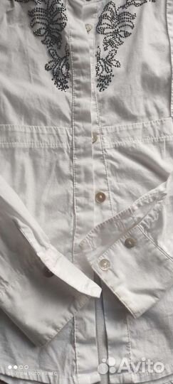 Блузка белая для девочек оригинал Ermino Schervino