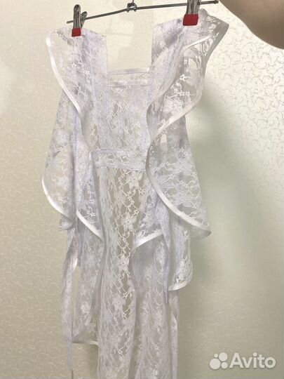 Белый школьный фартук