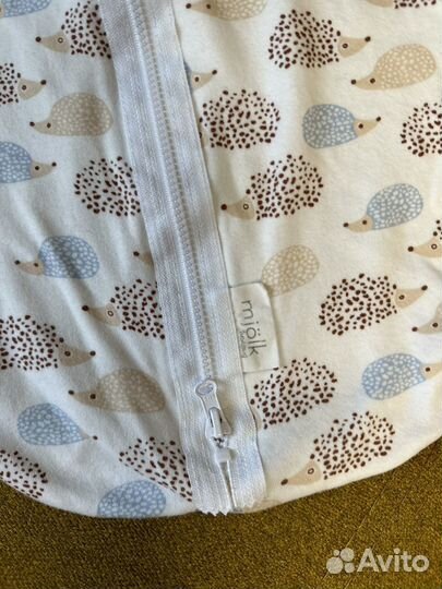 Спальный мешок для малыша mjolk ежики 3-6кг