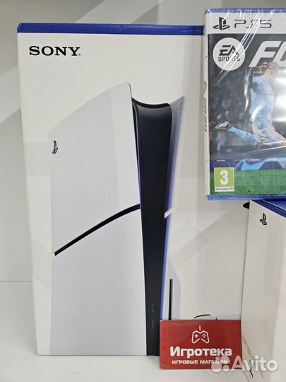 PS5 Slim 1Tb+DualSense черный+FC24+NHL23