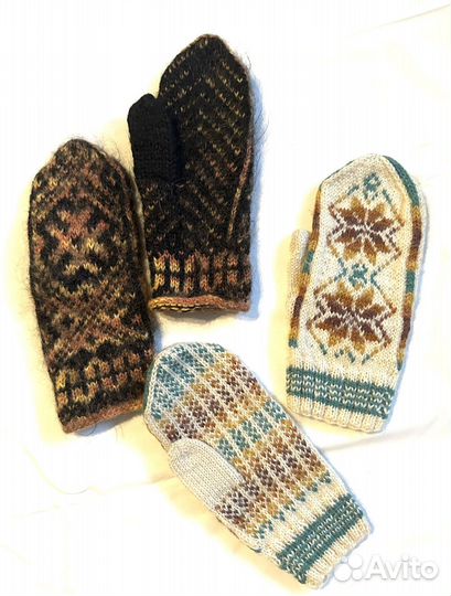 Варежки шерсть