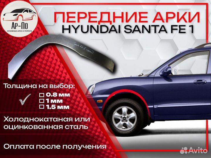 Ремонтные арки передние на Hyundai Getz