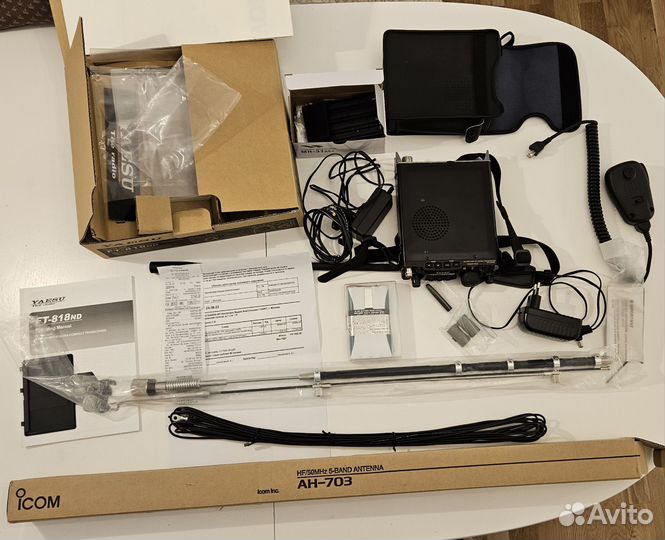 Трансивер Yaesu FT-818nd + icom AH-703