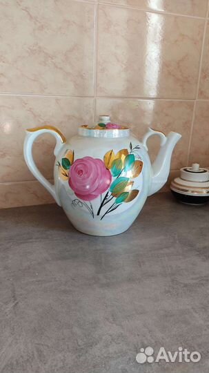 Доливной чайник Дулево Агашки ручная роспись 4.5л