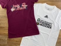 Новая футболка jack wolfskin для девочки