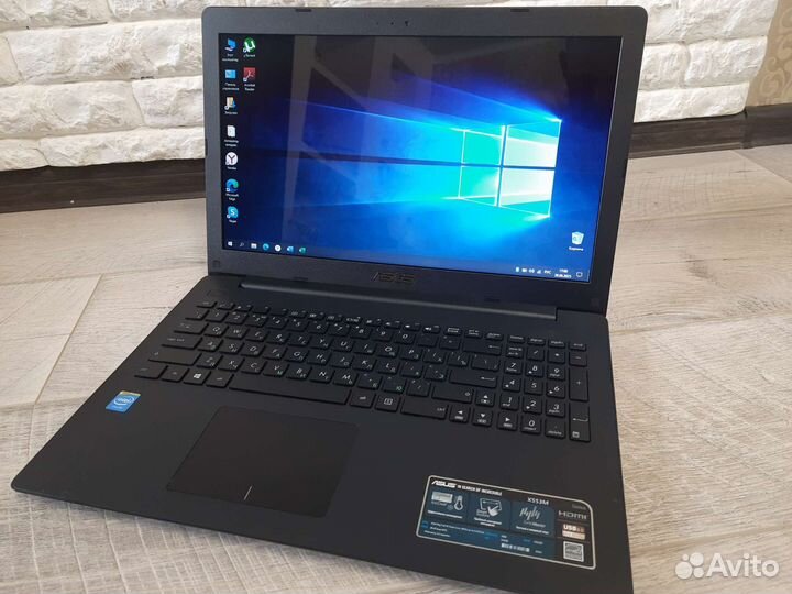 Ноутбук Asus x553m ssd+hdd
