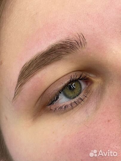 Оформление бровей хной/краской