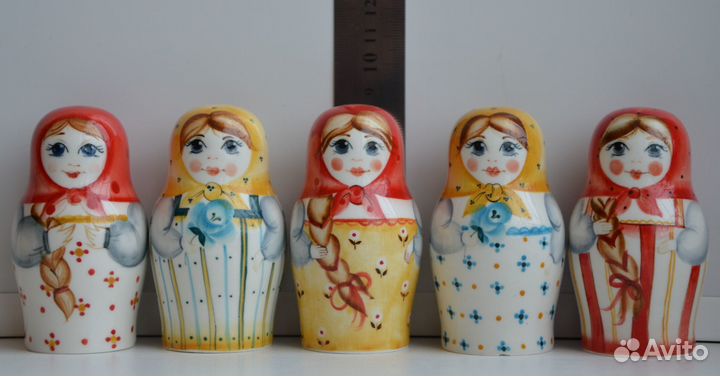 Дулево. Статуэтка матрешка невеста. Фарфор