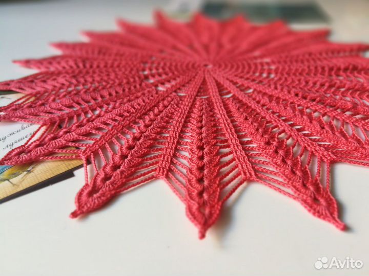 Салфетка вязаная, ручная работа