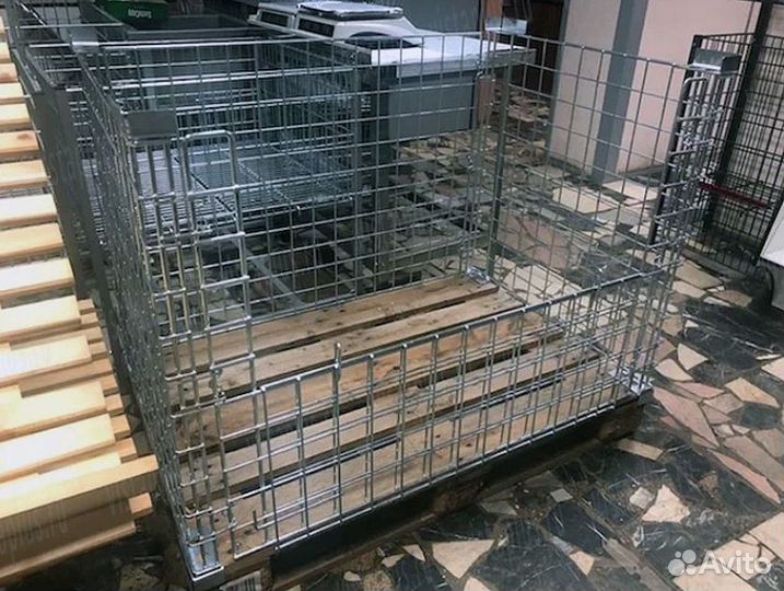 Контейнер сетчатый на поддон 1200х800х800