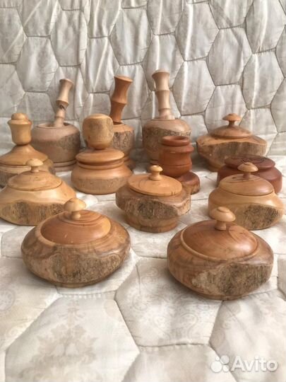 Самшит натураль Ступка,Шкатулка,Подсвечник,Солонка