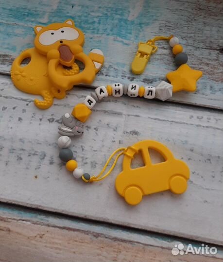 Держатель для пустышки с грызунком