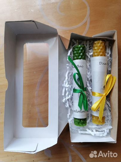 Свечи из вощины набор