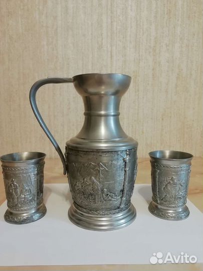 Набор оловяной посуды