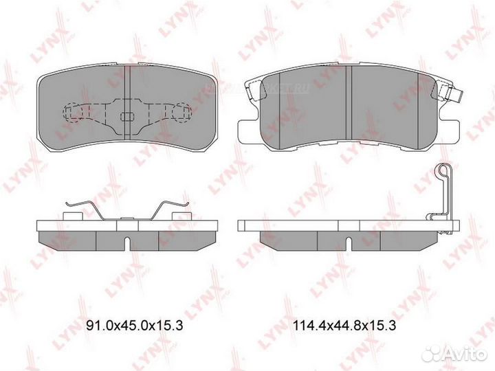 Lynxauto BD-5507 Колодки тормозные дисковые зад