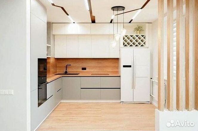 Угловая кухня с мдф фасадами