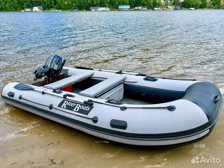 Комплект Лодка пвх с мотором, прицепом и гаражом
