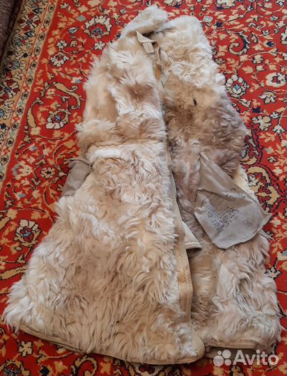 Тулуп из овчины армейский
