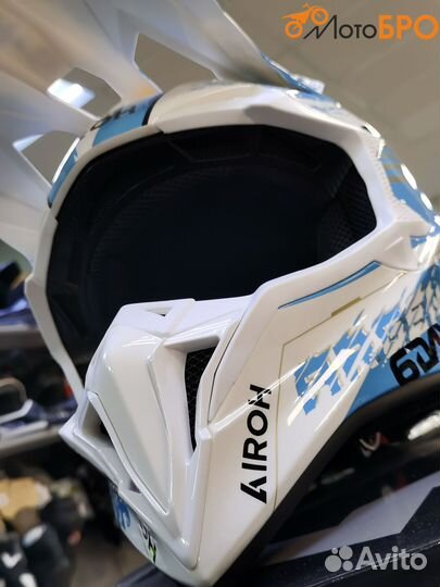 Шлем кроссовый Airoh Wraap Sixdays Argentina gloss