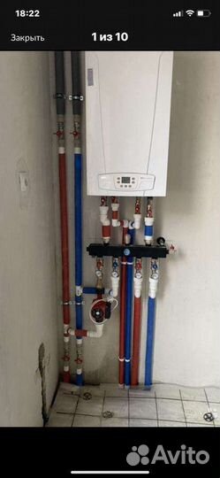 Монтаж отопления, водоснабжения, теплых полов