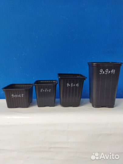 Горшок технологический под рассаду 9*9*8см