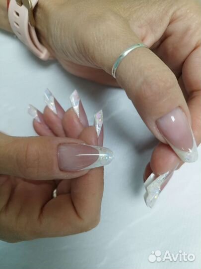 Наращивание арки,аквариумный френч,коррекция