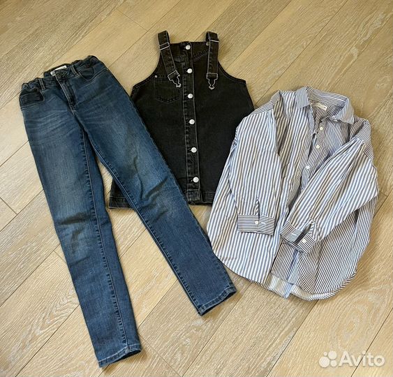 Детская одежда для девочек пакетом 152,140,134