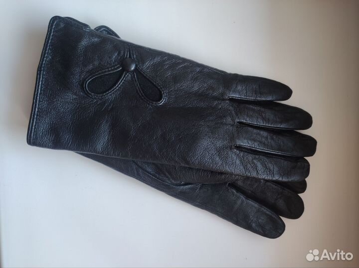 Перчатки женские кожаные, разм. 7,5