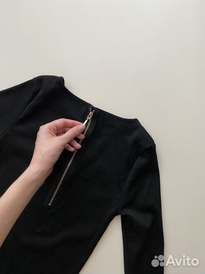 Платье черное Stradivarius