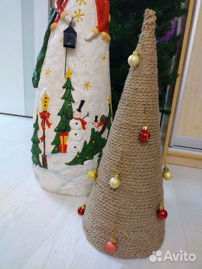 Новогодняя елка из джута