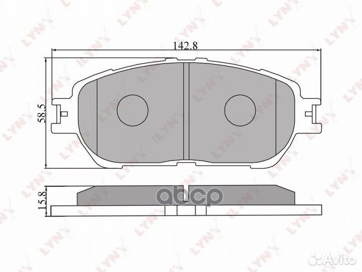 Колодки тормозные дисковые перед BD7537 LYN