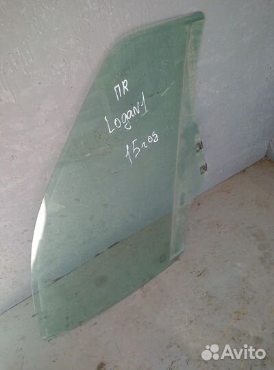 Стекло двери передней правой Renault Logan 1 (2005