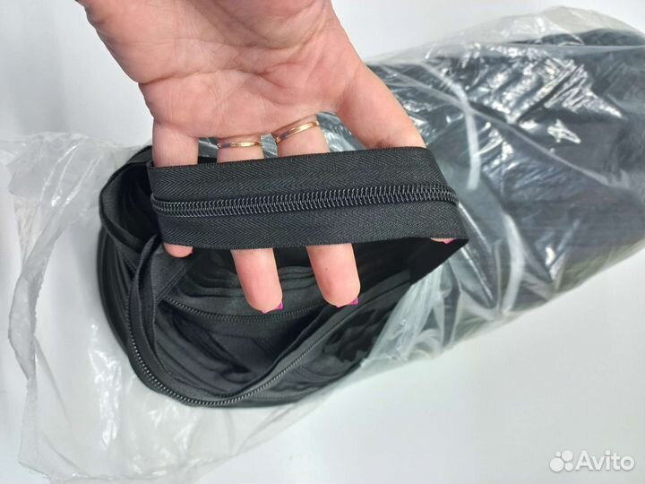 Молния спиральная Черная