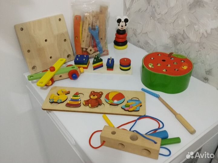 Деревянные развивающие игрушки