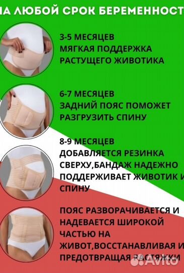 Бандаж для беременных и после родов
