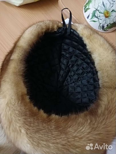 Шапка норковая женская, размер 58