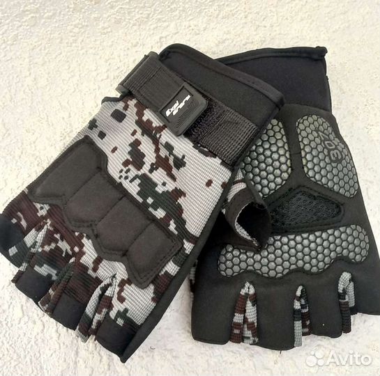 Перчатки камуфляжные (обрезные)