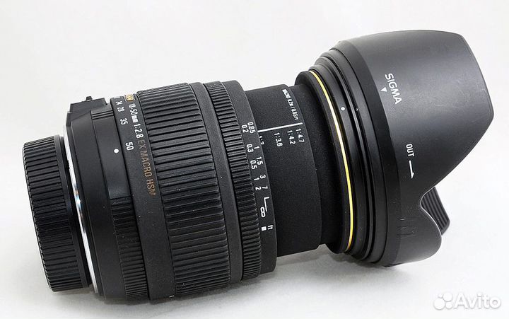 Профи Sigma DC 1:2.8 18-50mm EX macro HSM Nikon DX