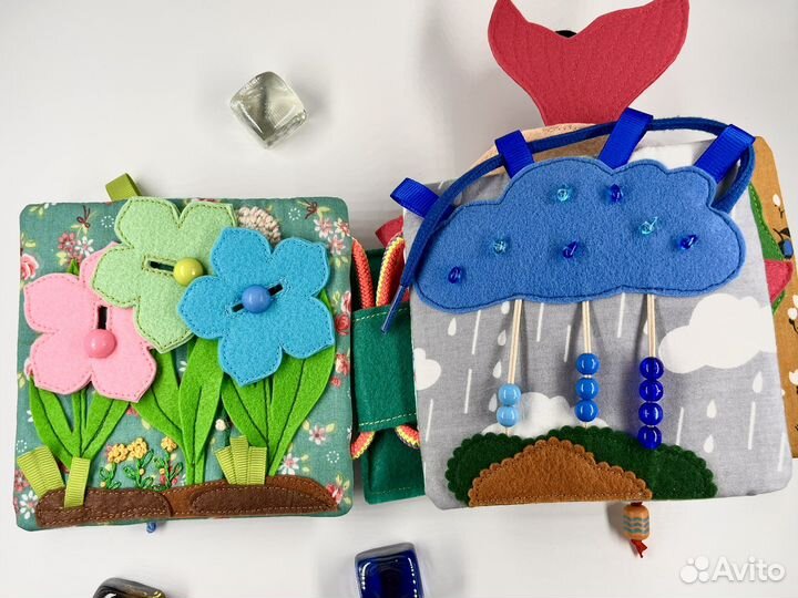 Развивающая фетровая книга