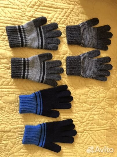 Перчатки демисезонные 3 пары для мальчика