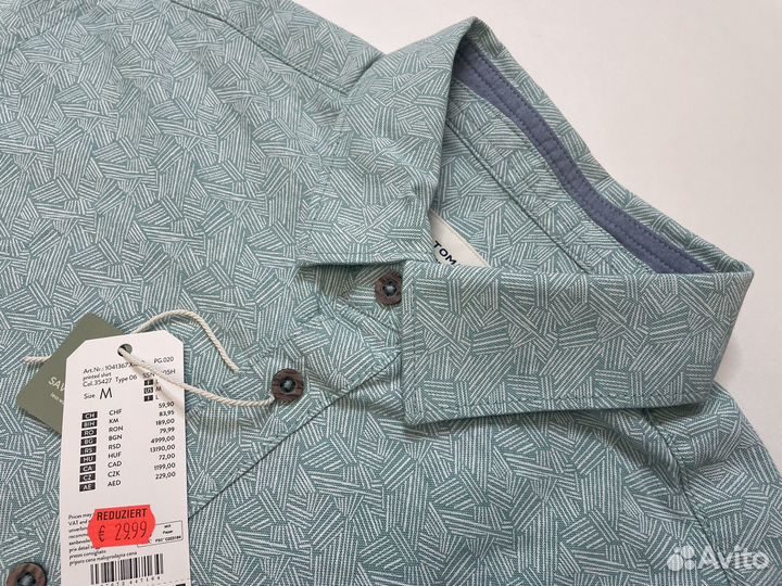 Рубашка новая мужская Tom Tailor оригинал M